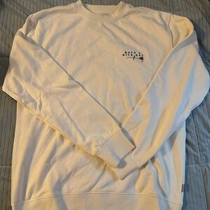 Vans White Crewneck Sweater